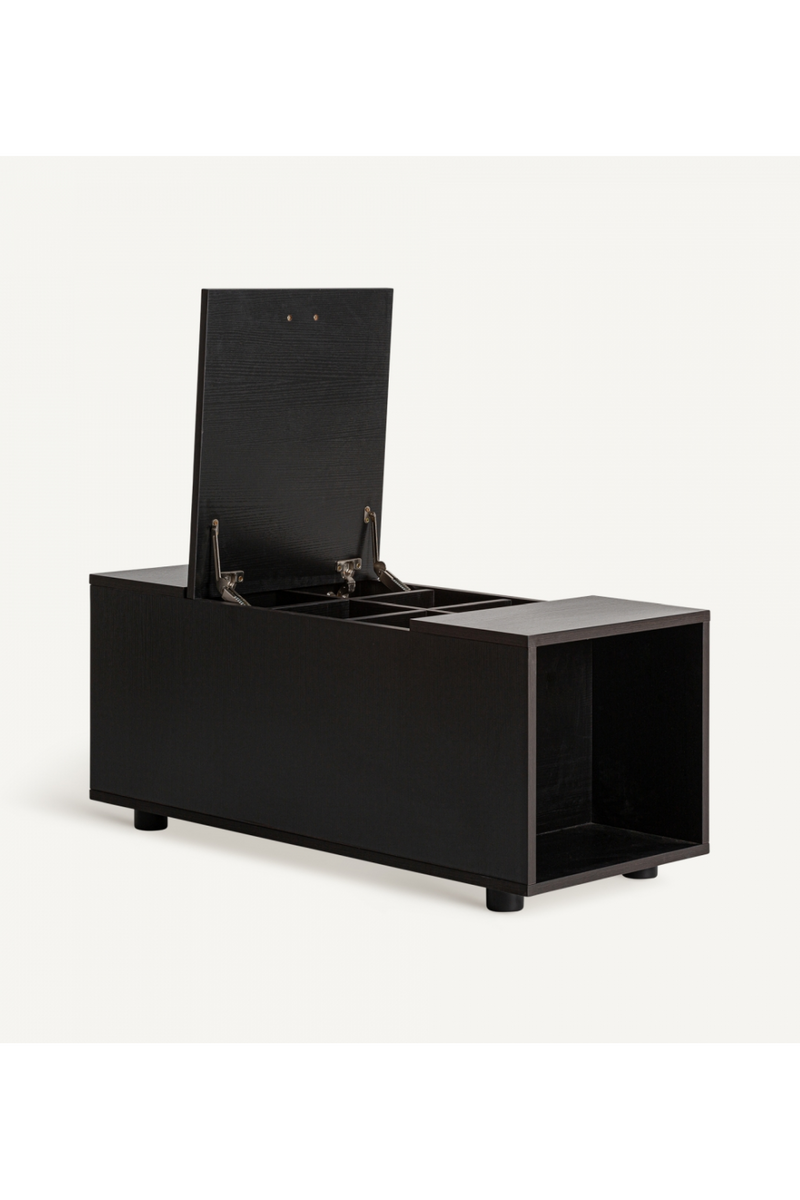 Black Wooden Module Side Table | Vical Home Deruta | Woodfurniture.com