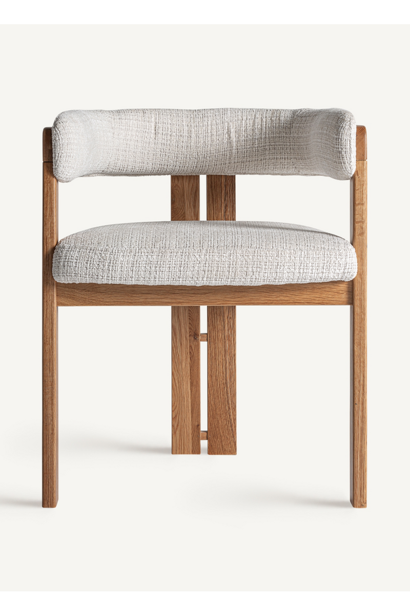 Beige Padded Accent Chair | Vical Home Wizerne | Woodfurniture.com