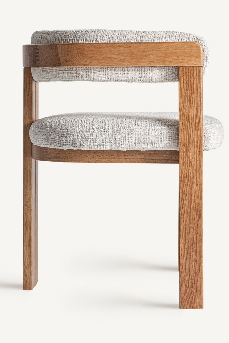 Beige Padded Accent Chair | Vical Home Sedzere | Woodfurniture.com