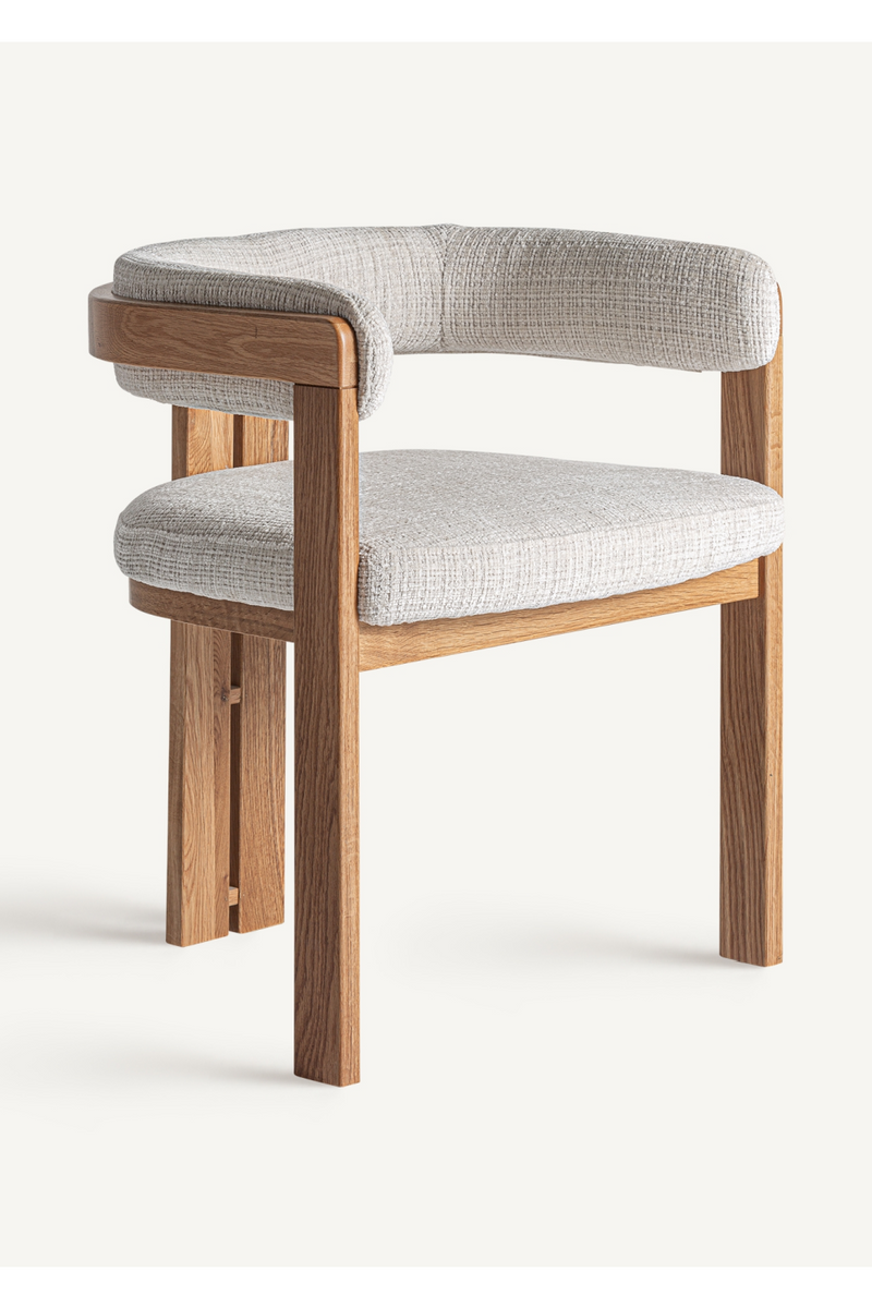 Beige Padded Accent Chair | Vical Home Sedzere | Woodfurniture.com