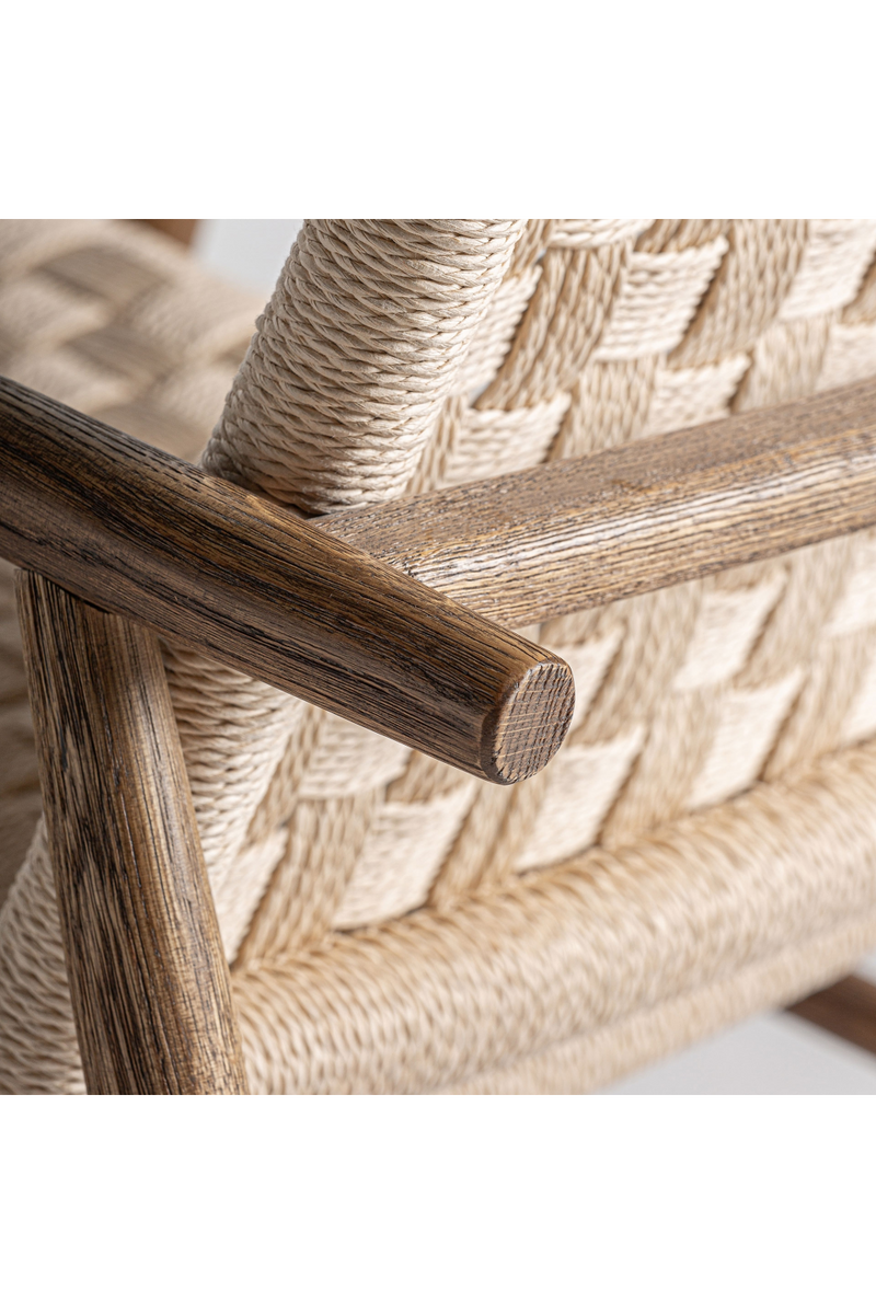 Woven Rope Boho Accent Chair | Vical Home Larreule | Woodfurniture.com