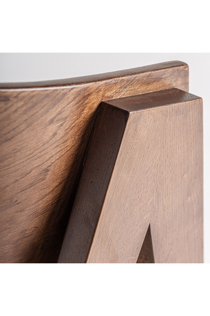 Oak V-Leg Accent Chair | Vical Home Madiran | Woodfurniture.com