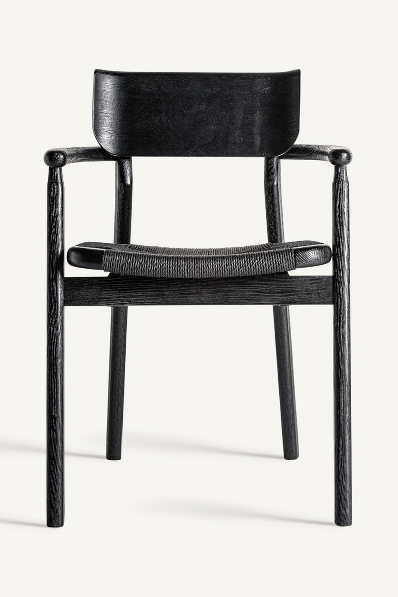 Black Oak Accent Chair | Vical Home Tasque | Woodfurniture.com