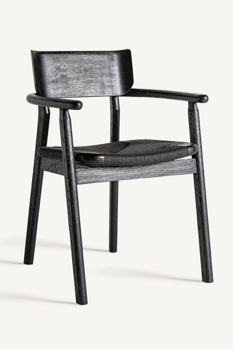 Black Oak Accent Chair | Vical Home Tasque | Woodfurniture.com