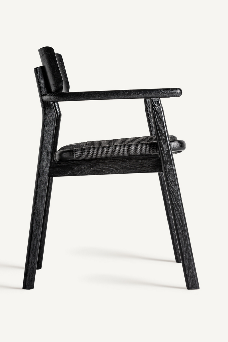 Black Oak Accent Chair | Vical Home Tasque | Woodfurniture.com