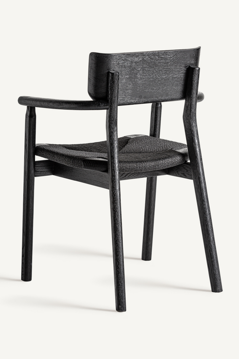 Black Oak Accent Chair | Vical Home Tasque | Woodfurniture.com