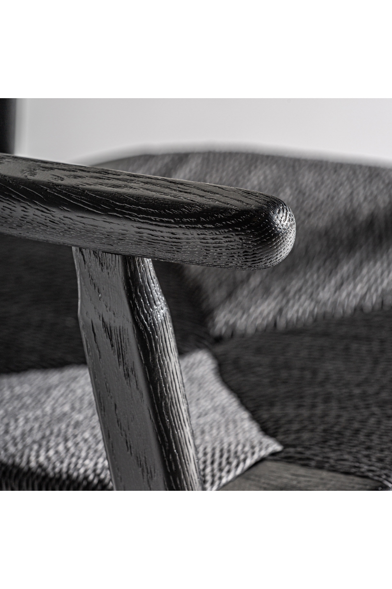 Black Oak Accent Chair | Vical Home Tasque | Woodfurniture.com