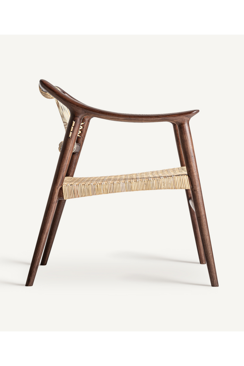 Brown Ash Boho Accent Chair | Vical Home Buer | Woodfurniture.com