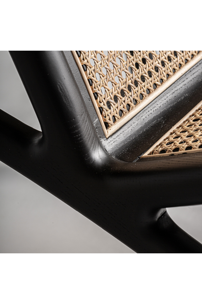 Black Ash Rattan Armchair | Vical Home Gladbeck | Woodfurniture.com