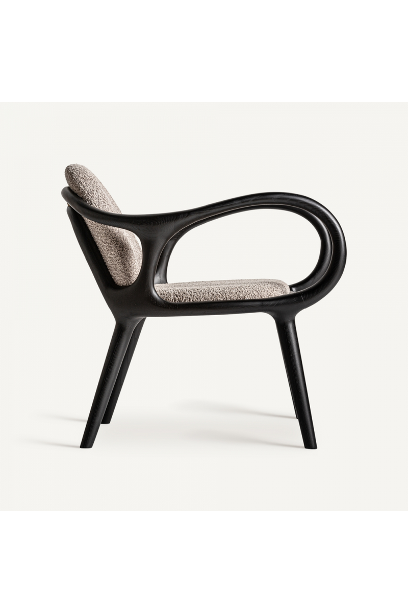 Black Art Deco Armchair | Vical Home Herten | Woodfurniture.com