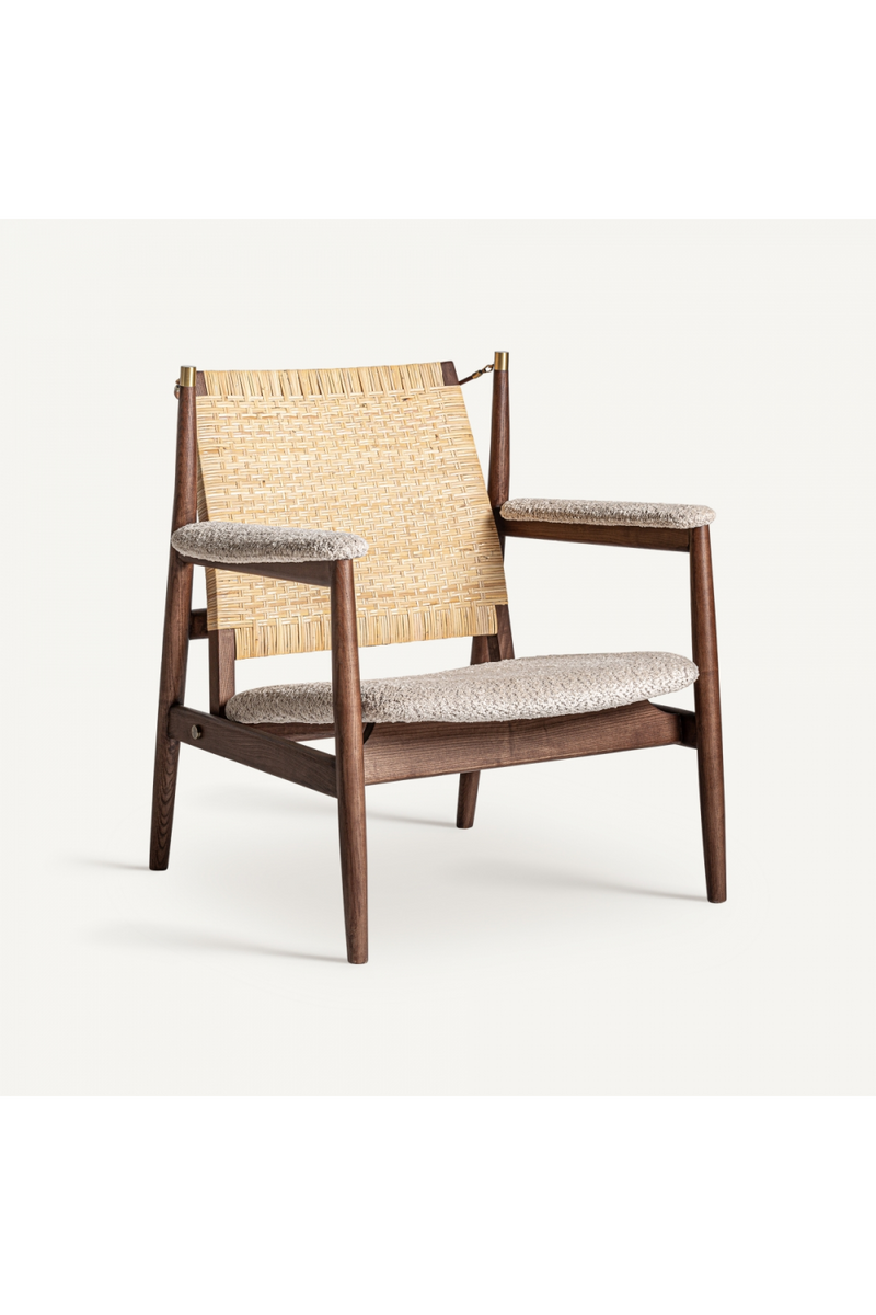 Rattan Wicker Boho Armchair | Vical Home Hunxe | Woodfurniture.com