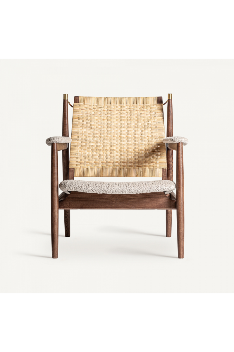 Rattan Wicker Boho Armchair | Vical Home Hunxe | Woodfurniture.com