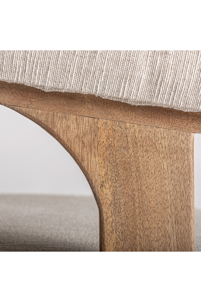 Mango Wood Curved Armchair | Vical Home Racoud | Woodfurniture.com