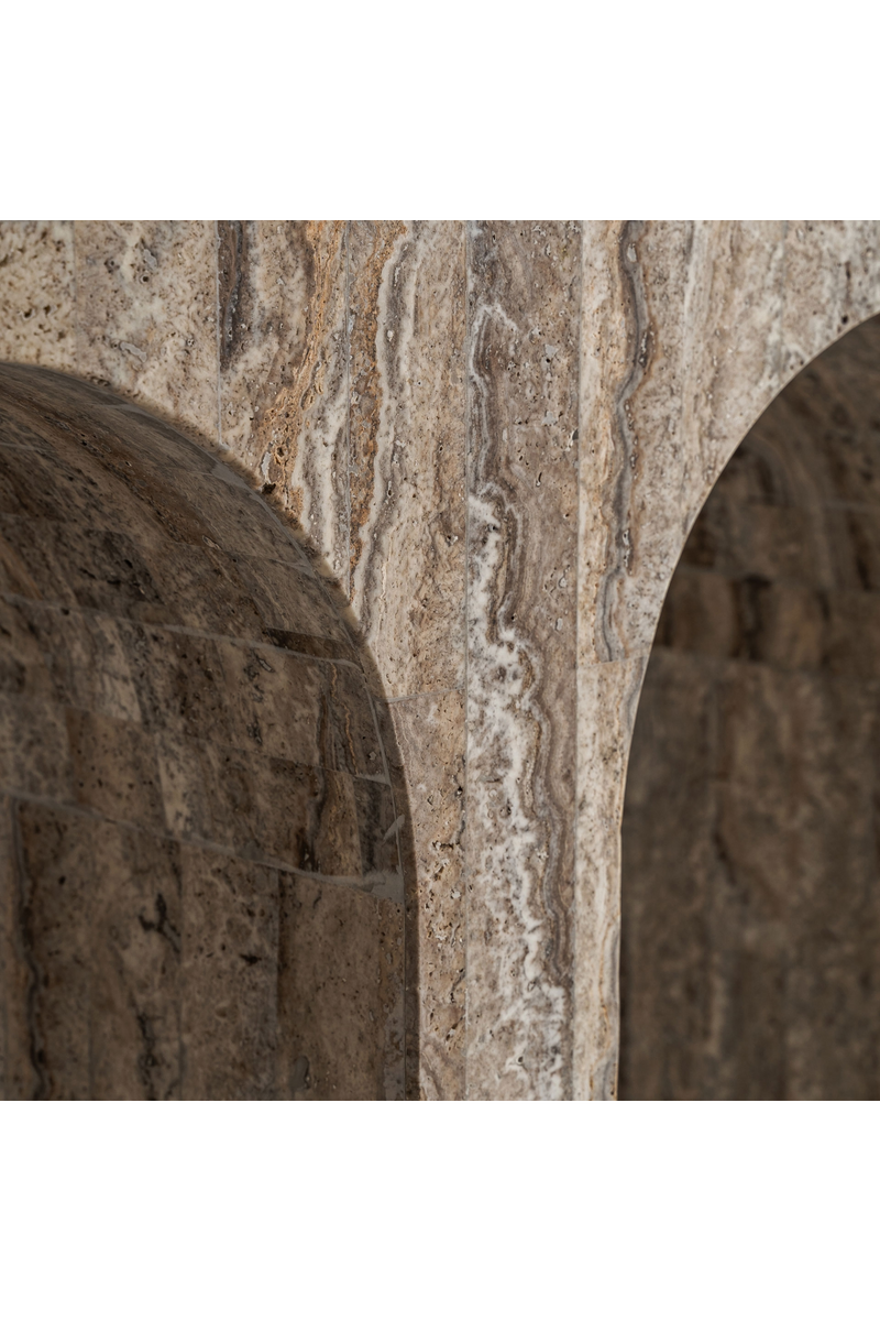 Arched Travertine Console Table | Vical Home Viaud | Woodfurniture.com