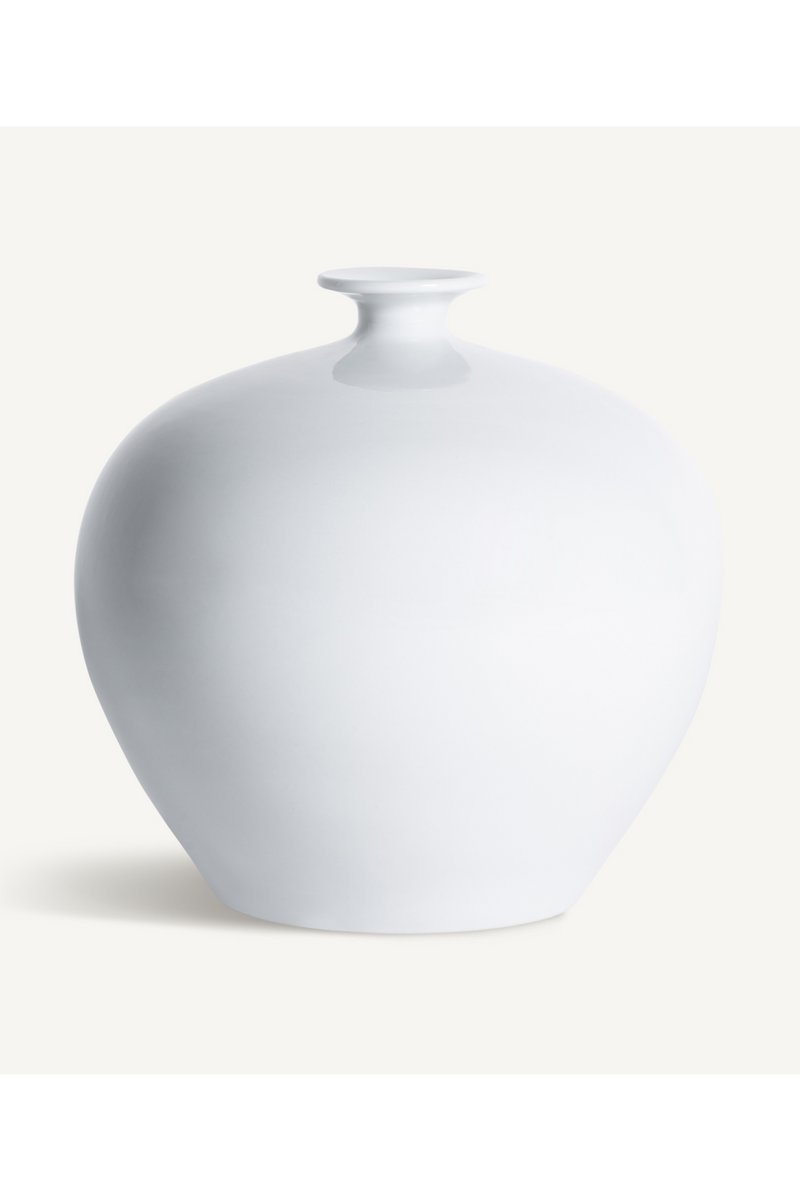 White Ceramic Vase | Vical Home Jelen | Woodfurniture.com