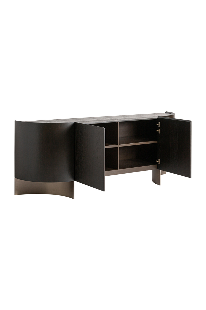 Brown Oak Art Deco Sideboard | Vical Home Neuvic | Woodfurniture.com