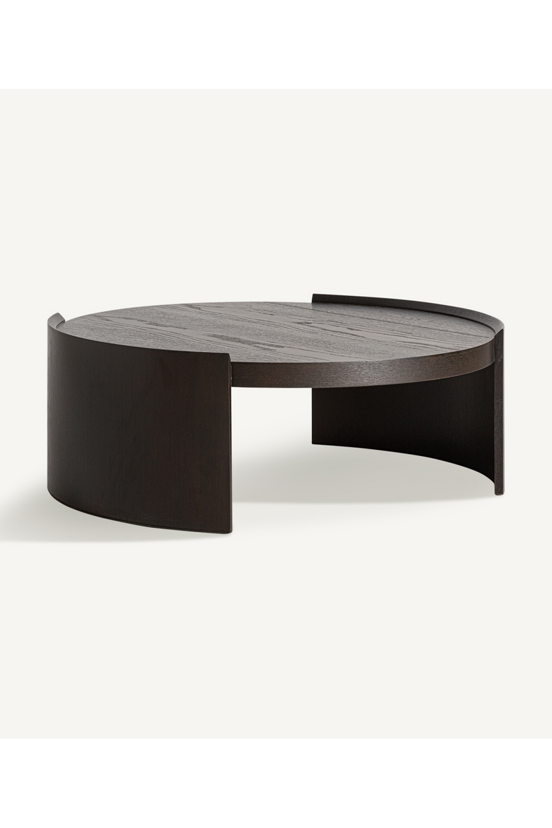 Brown Oak Modern Coffee Table | Vical Home Neuvic | Woodfurniture.com