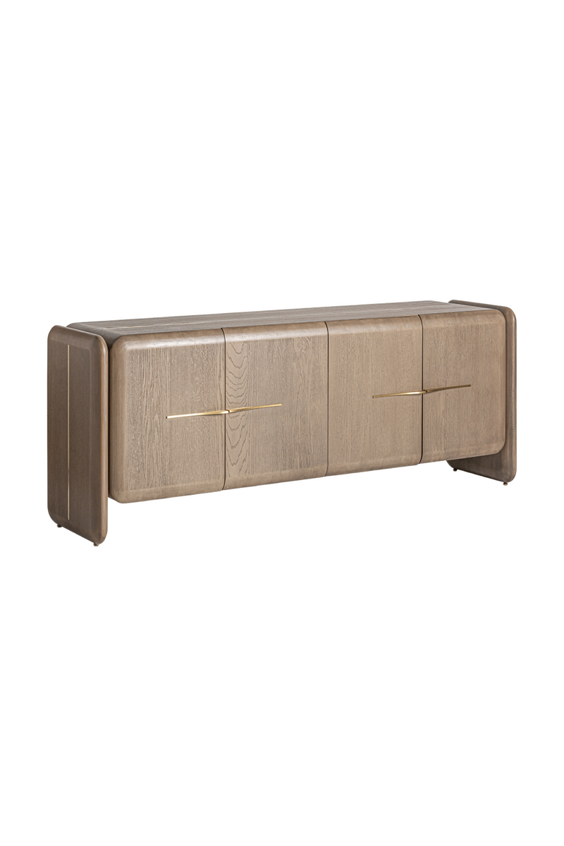 Brown Oak 4-Door Sideboard | Vical Home Ussel | Oroatrade.com