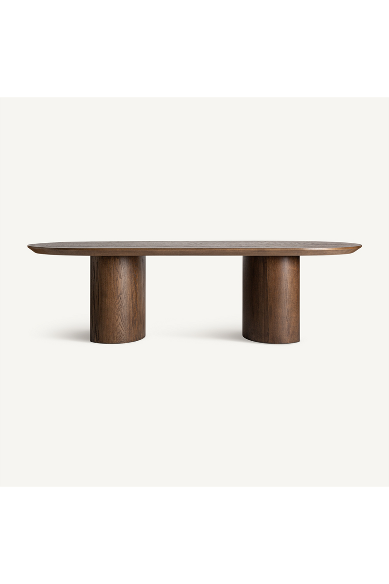 Brown Oak Dining Table | Vical Home Treignac | Woodfurniture.com