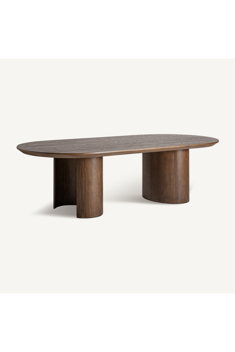 Brown Oak Dining Table | Vical Home Treignac | Woodfurniture.com