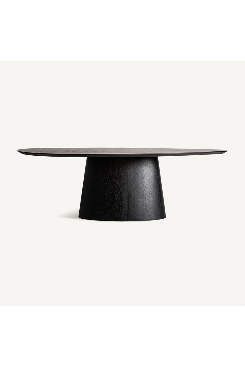 Black Oak Oval Dining Table | Vical Home Weggis | Woodfurniture.com