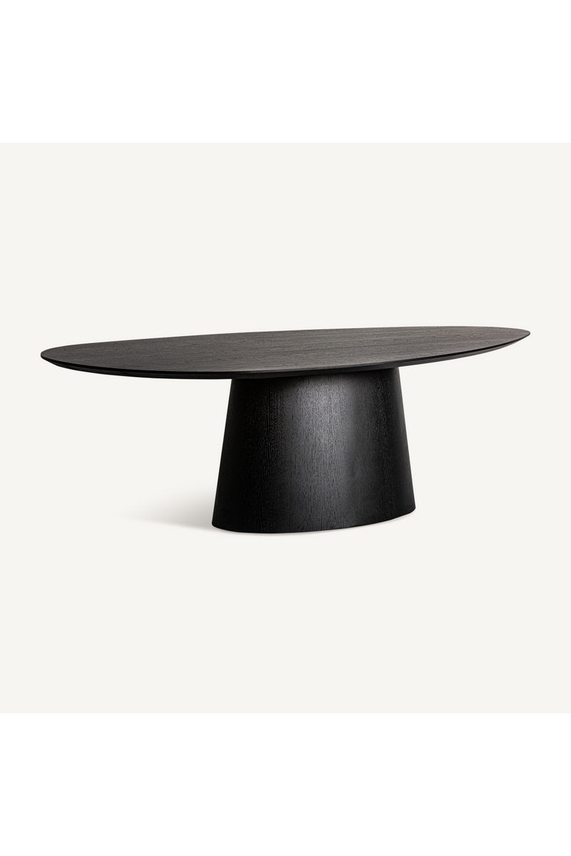 Black Oak Oval Dining Table | Vical Home Weggis | Woodfurniture.com