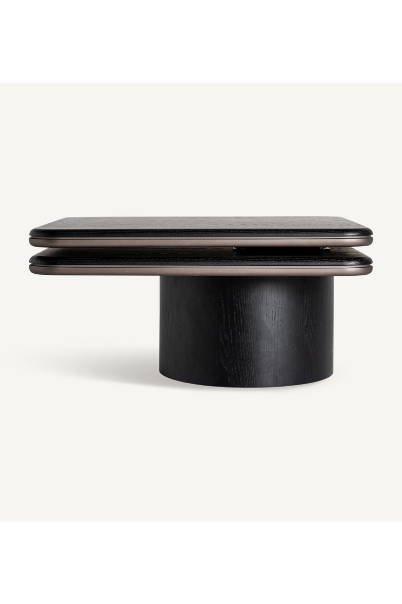 Black Oak Detacheable Coffee Table | Vical Home Breil | Woodfurniture.com