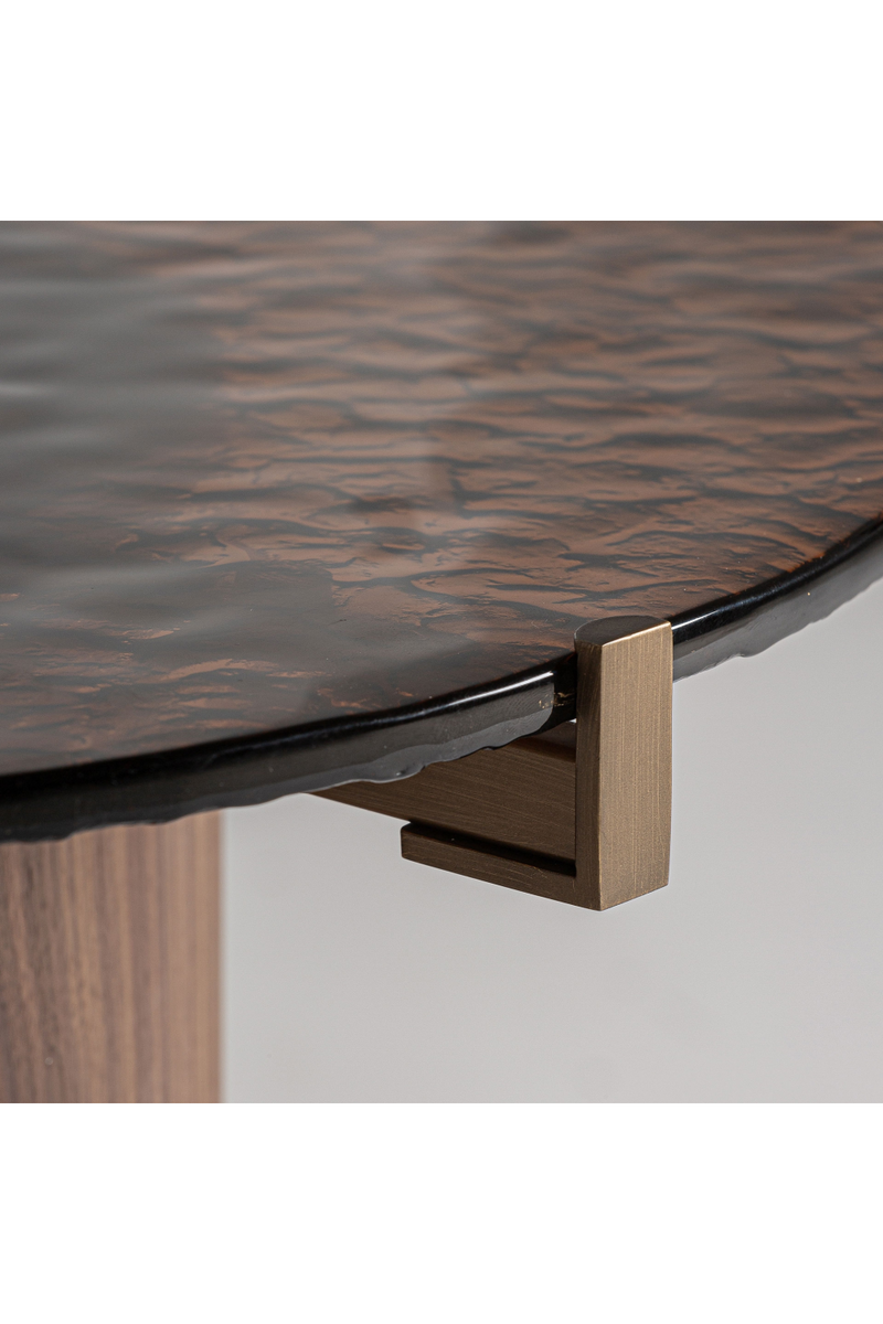 Brown Pedestal Side Table | Vical Home Giswil | Woodfurniture.com