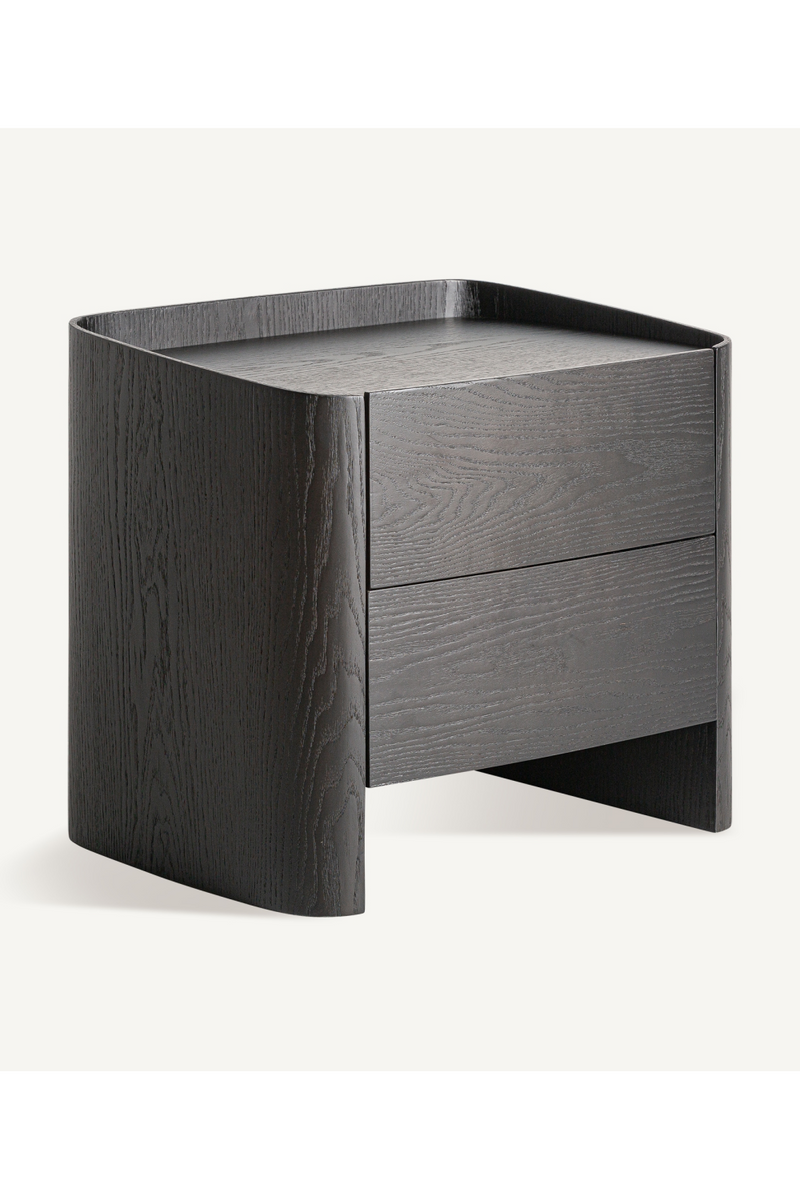 Black 2-Drawer Nightstand | Vical Home Wolfach | Woodfurniture.com