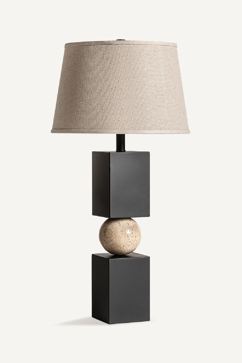 Black Marble Table Lamp | Vical Home | Woodfurniture.com