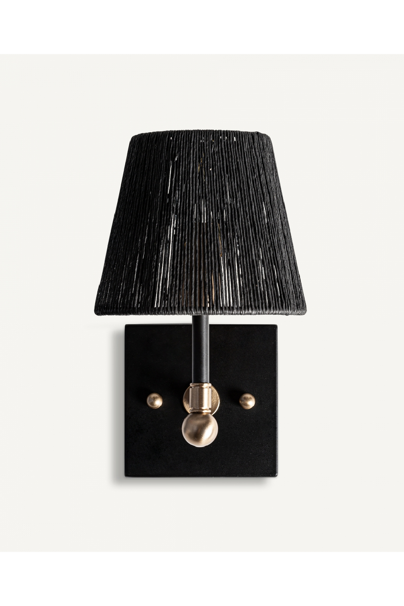 Black Rope Wall Lamp | Vical Home Gael | Woodfurniture.com