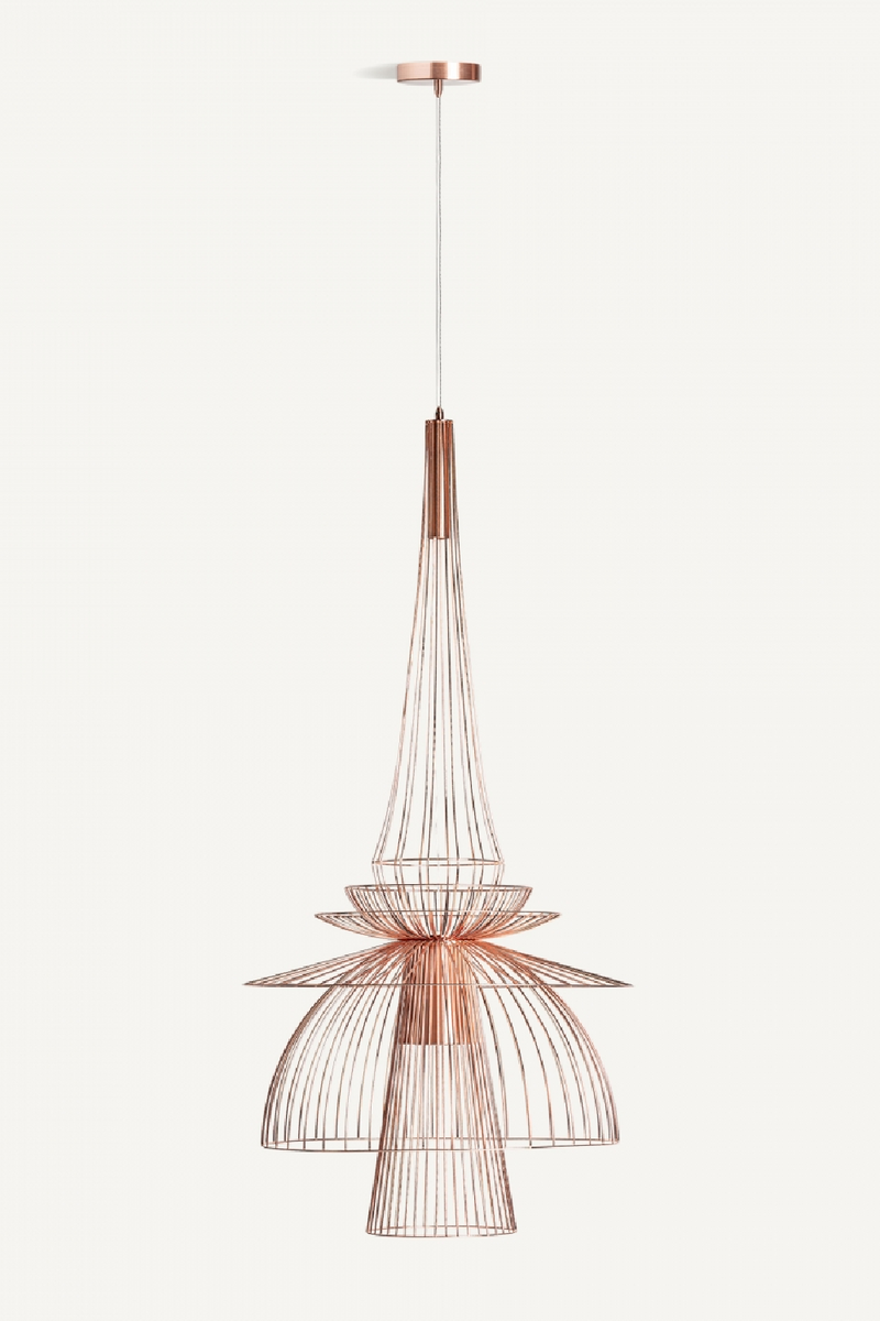 Copper Art Deco Chandelier | Vical Home | Woodfurniture.com