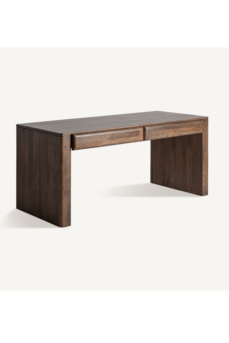 Mango Wood 2-Drawer Desk | Vical Home Gibles | Woodfurniture.com