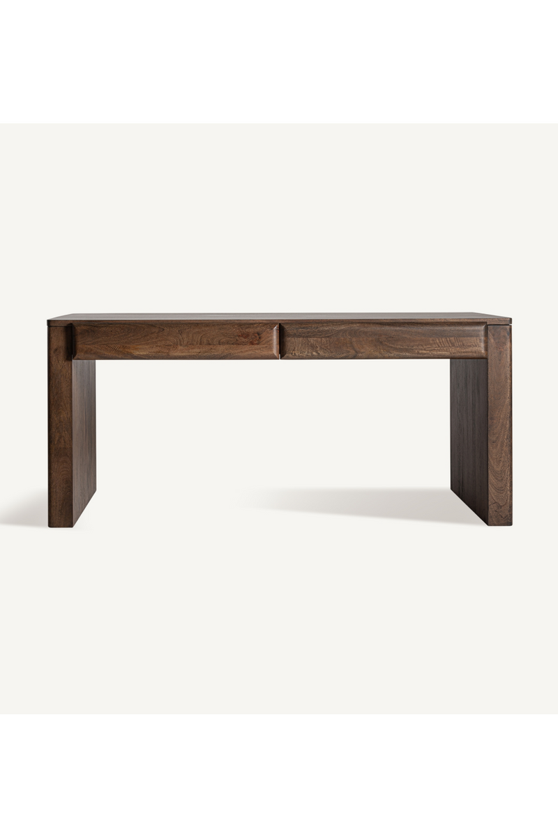 Mango Wood 2-Drawer Desk | Vical Home Gibles | Woodfurniture.com