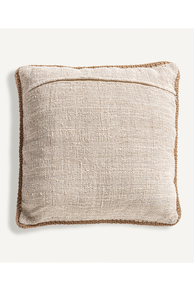 Brown Woven Cotton Cushion | Vical Home Serun | Woodfurniture.com