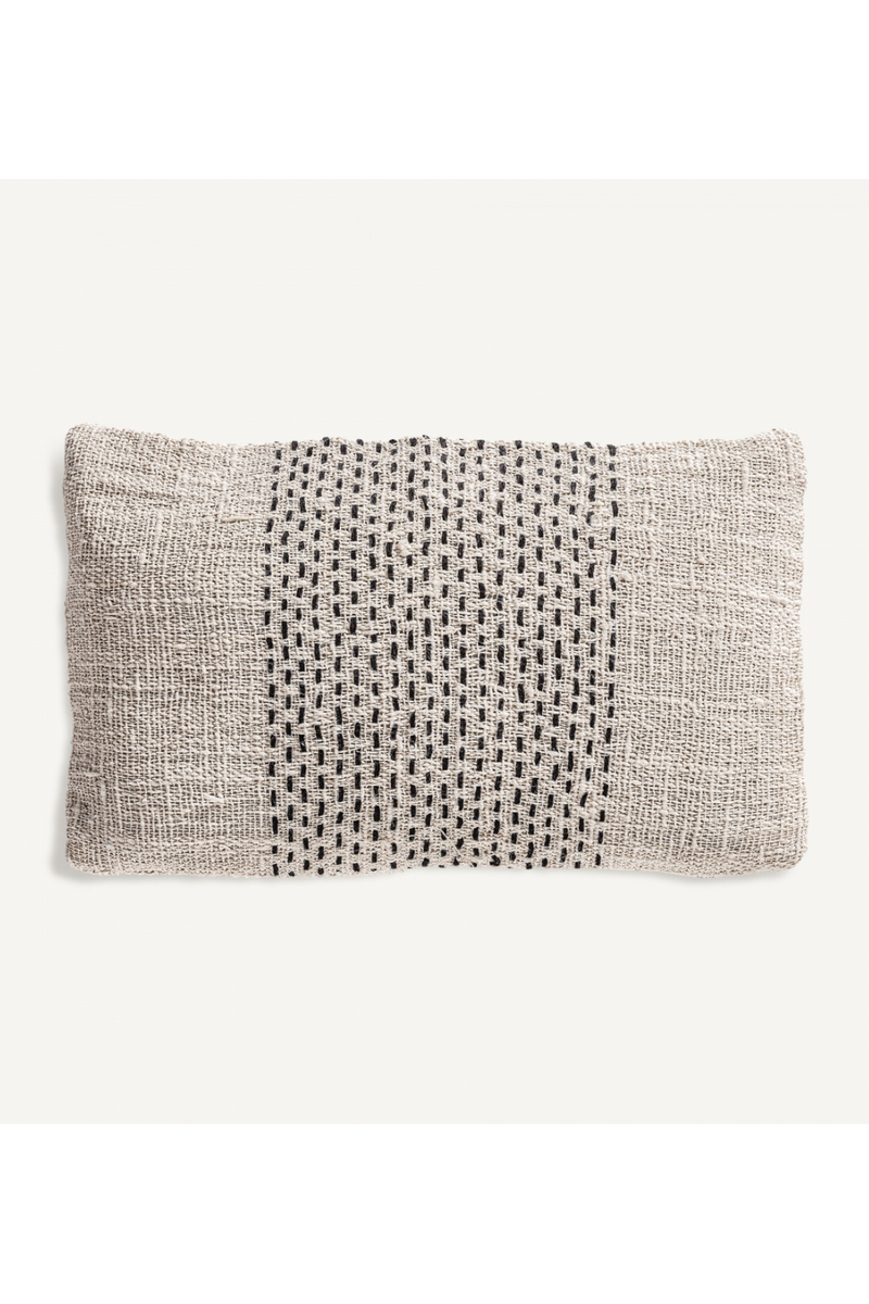 Patterned Off-White Cotton Cushion | Vical Home Clancy | Woodfurniture.com