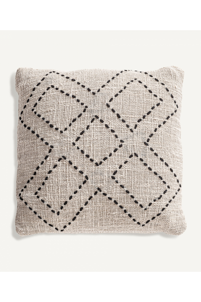 Geometric Patterned Cotton Cushion | Vical Home Clancy | Woodfurniture.com