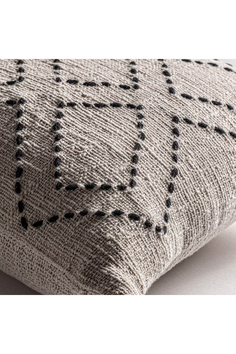 Geometric Patterned Cotton Cushion | Vical Home Clancy | Woodfurniture.com