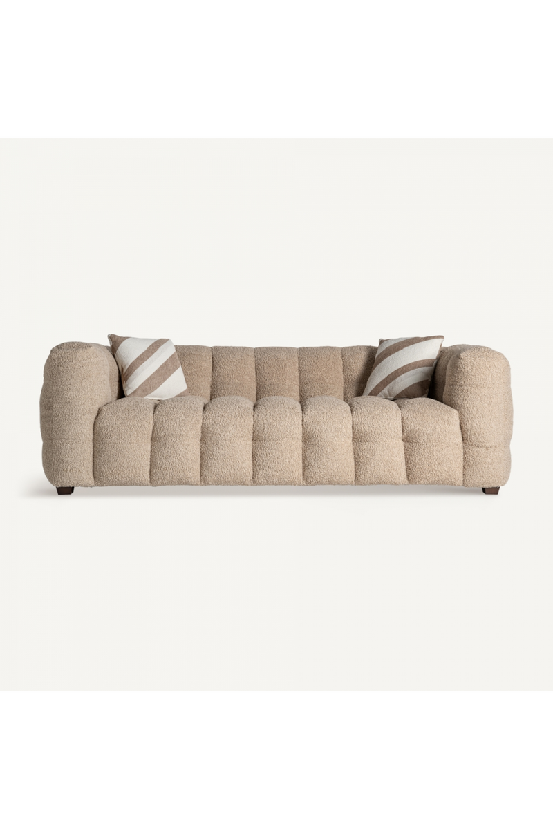 Brown Channel-Tufted Sofa | Vical Home Maurs | Woodfurniture.com