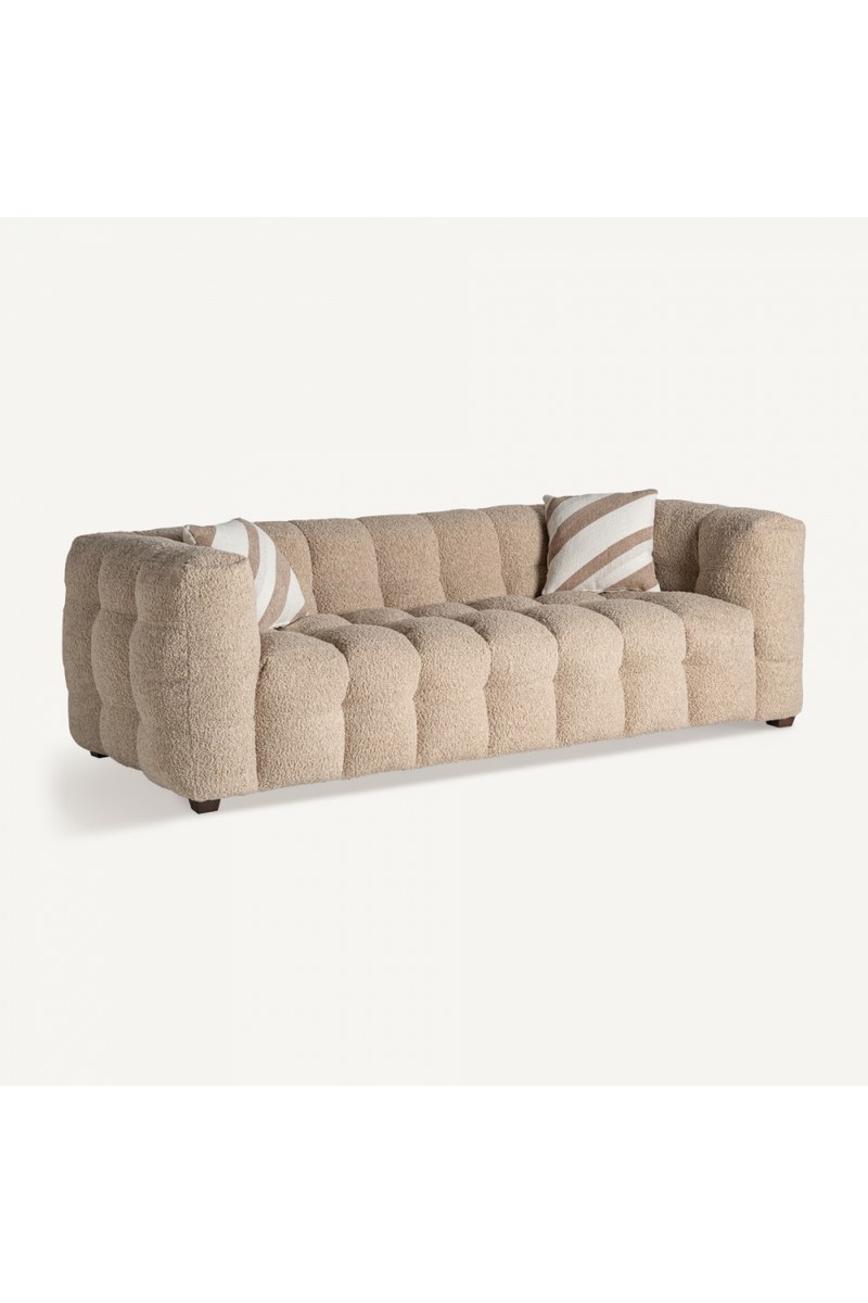 Brown Channel-Tufted Sofa | Vical Home Maurs | Woodfurniture.com