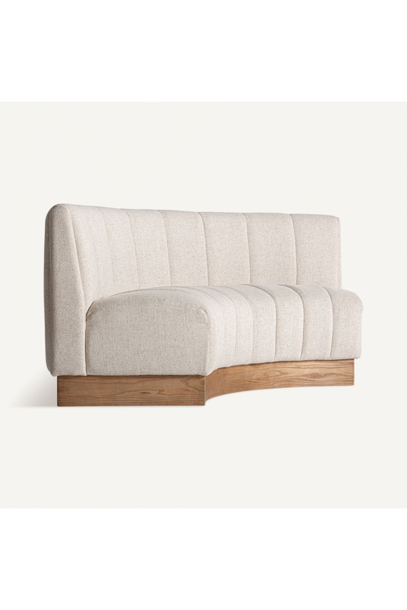 Beige Channeled Central Sofa | Vical Home Lurcy | Woodfurniture.com