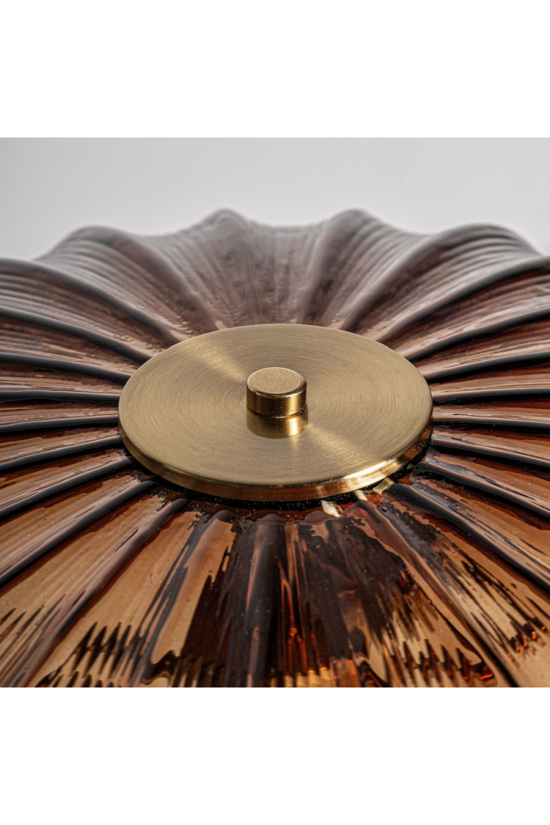 Reeded Brown Glass Table Lamp | Vical Home | Woodfurniture.com