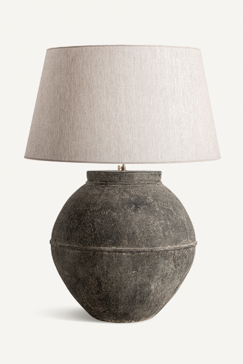 White Linen Table Lamp | Vical Home | Woodfurniture.com