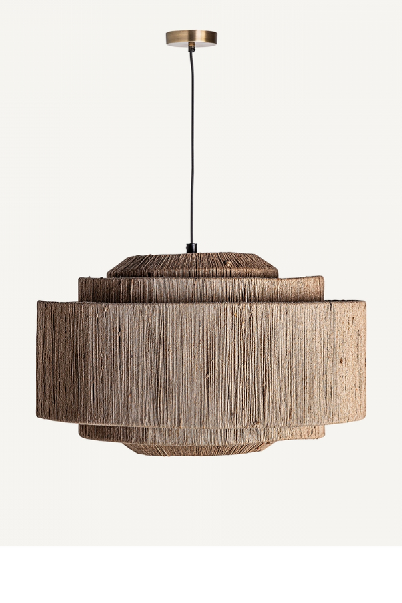 Brown Jute Pendant Light | Vical Home | Woodfurniture.com