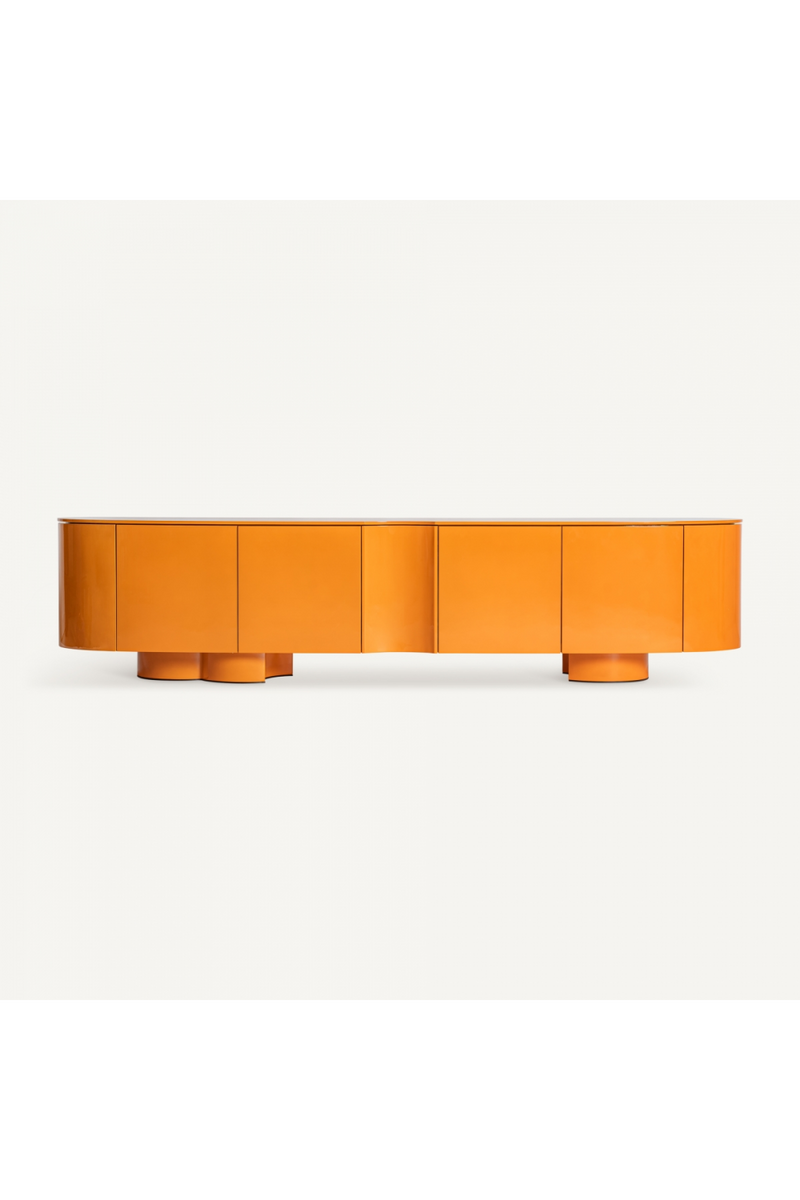 Orange 4-Door Media Unit | Vical Home Mirkov | Woodfurniture.com