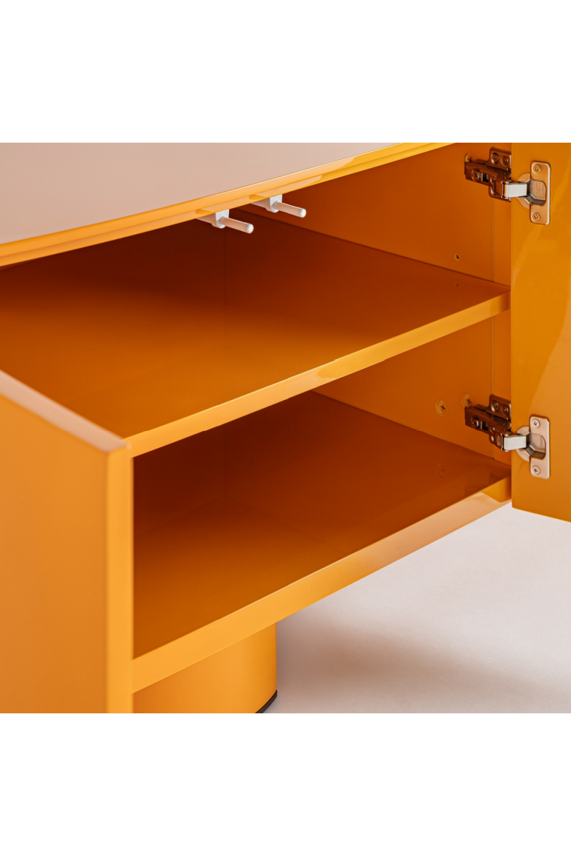 Orange 4-Door Media Unit | Vical Home Mirkov | Woodfurniture.com