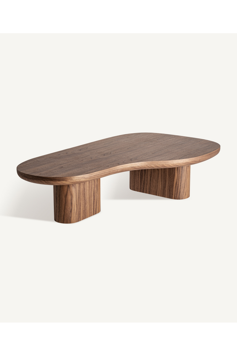 Organic-Shaped Wooden Coffee Table | Vical Home Dubí | Woodfurniture.com