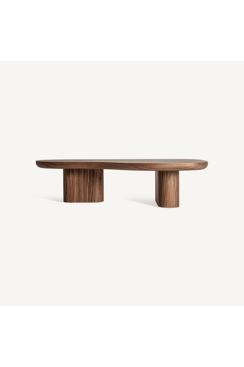 Organic-Shaped Wooden Coffee Table | Vical Home Dubí | Woodfurniture.com