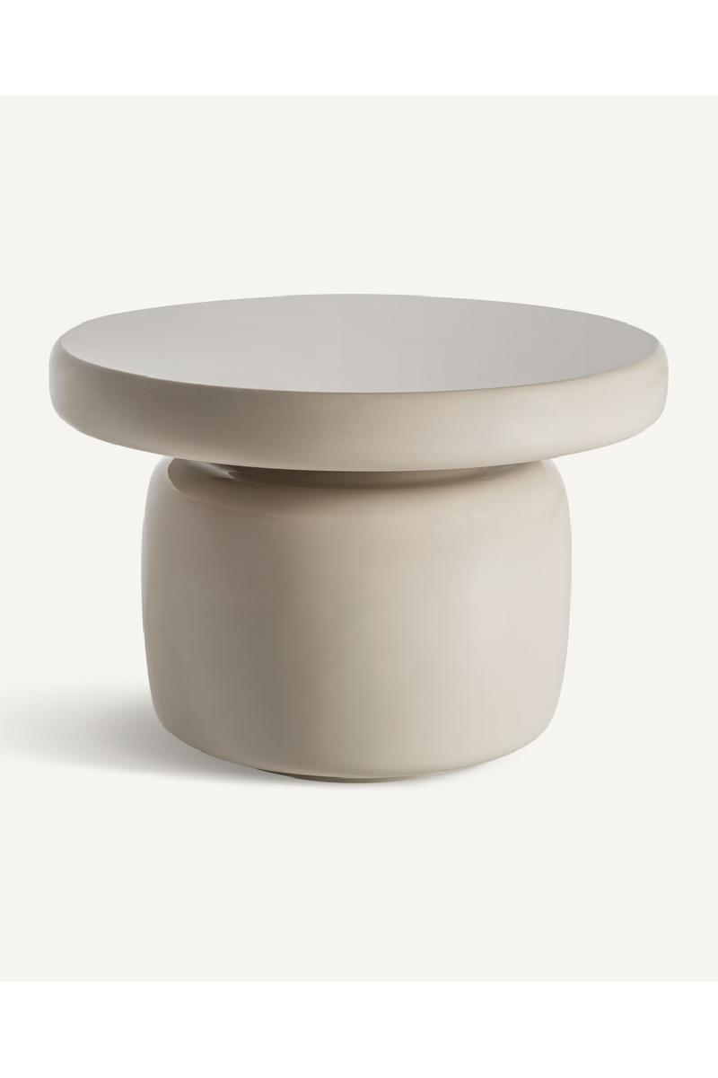 White Fiber Glass Side Table | Vical Home Zorbig | Woodfurniture.com