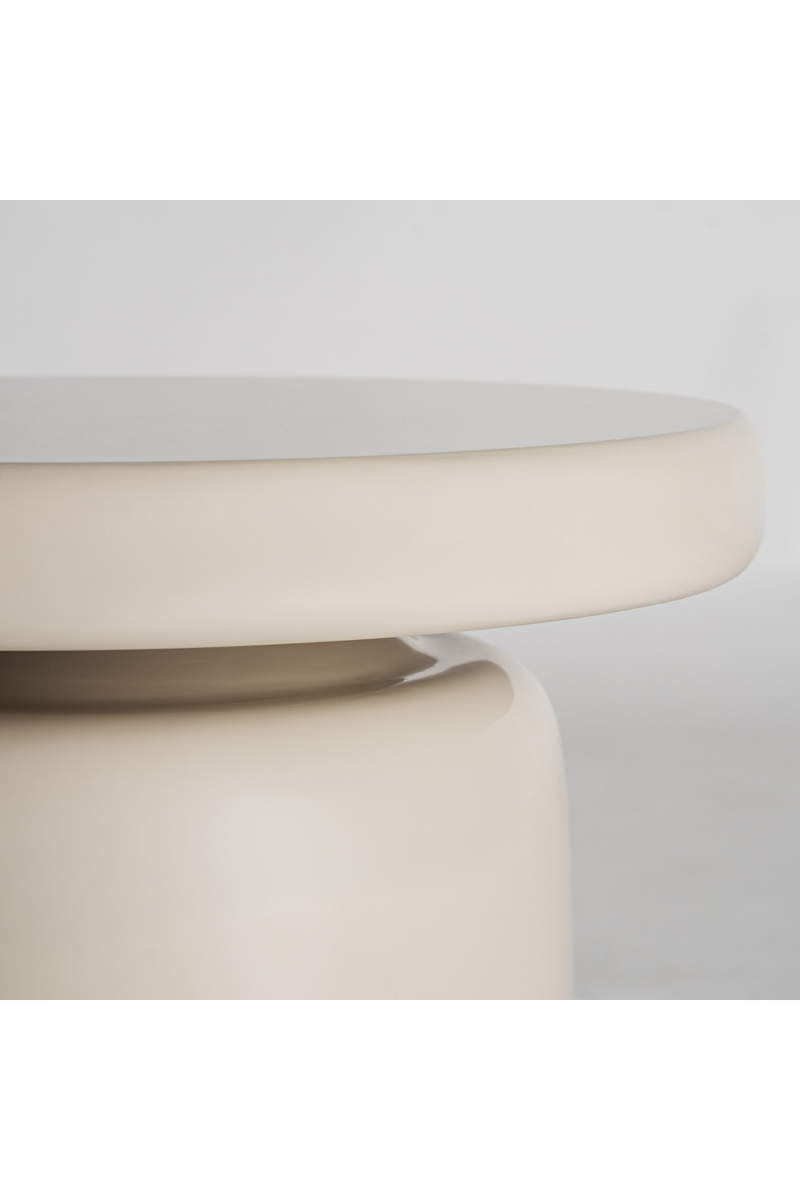 White Fiber Glass Side Table | Vical Home Zorbig | Woodfurniture.com